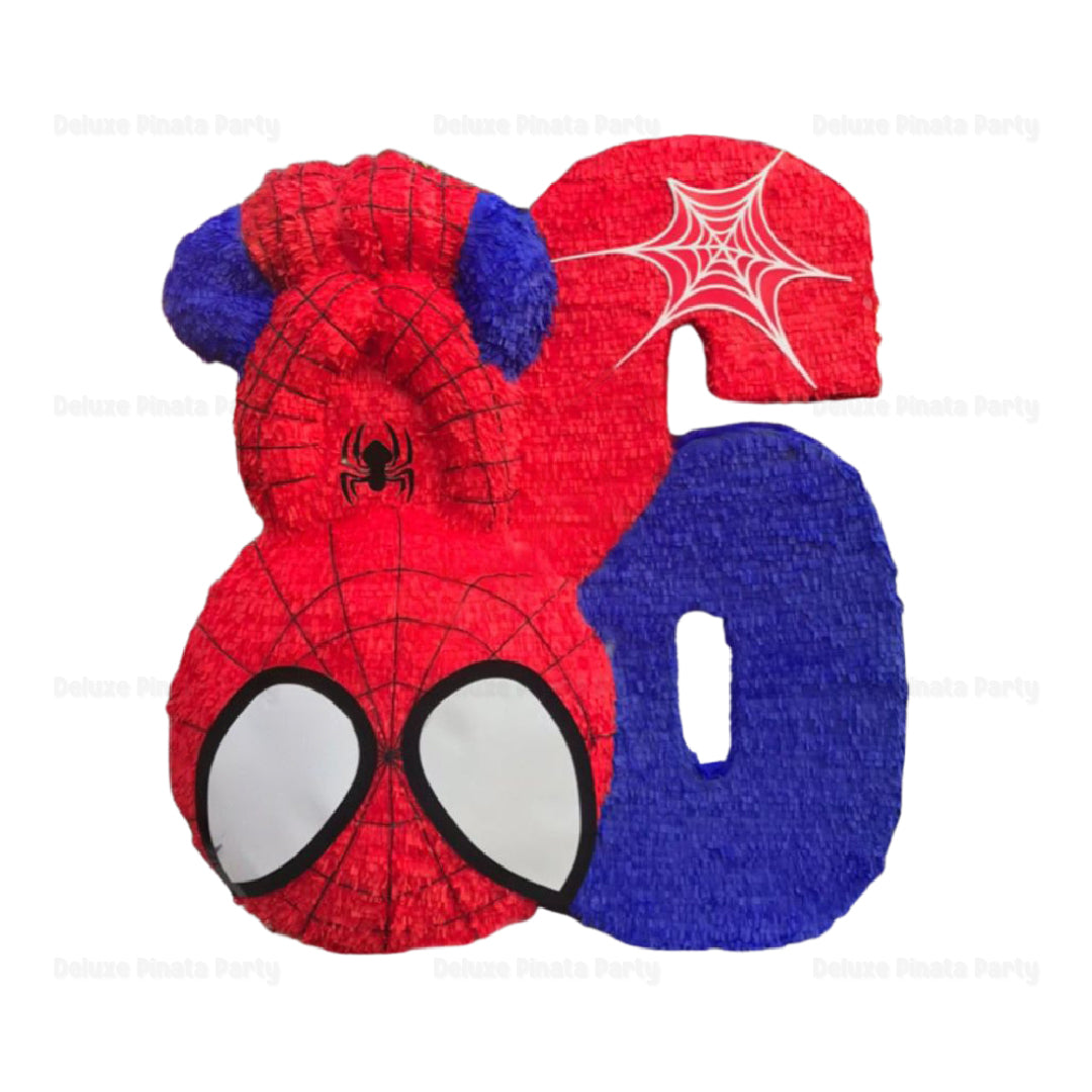 Spiderman Number Pinata