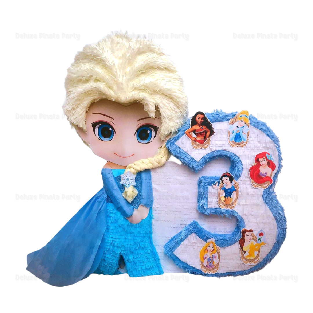 Elsa Number Frozen Pinata