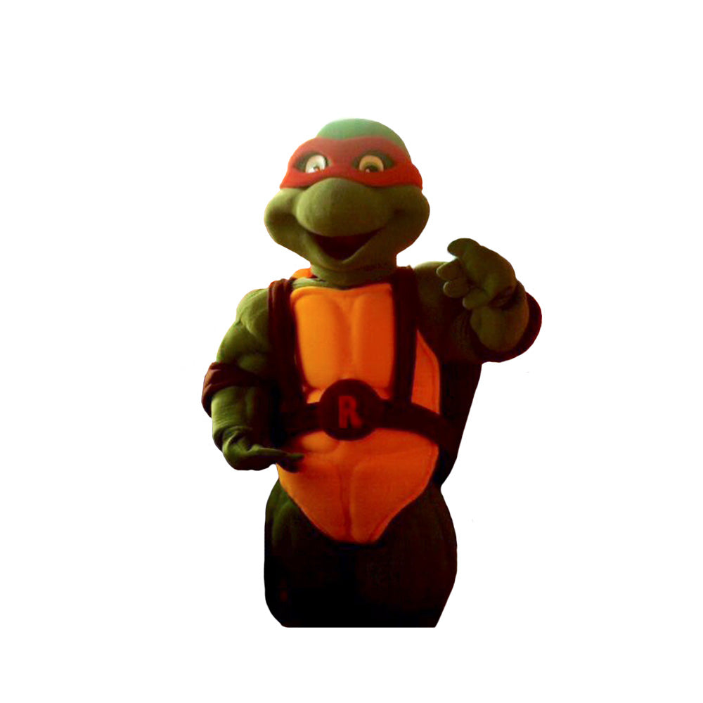 Red Ninja Turtle mascot costume - full-body handcrafted character costume