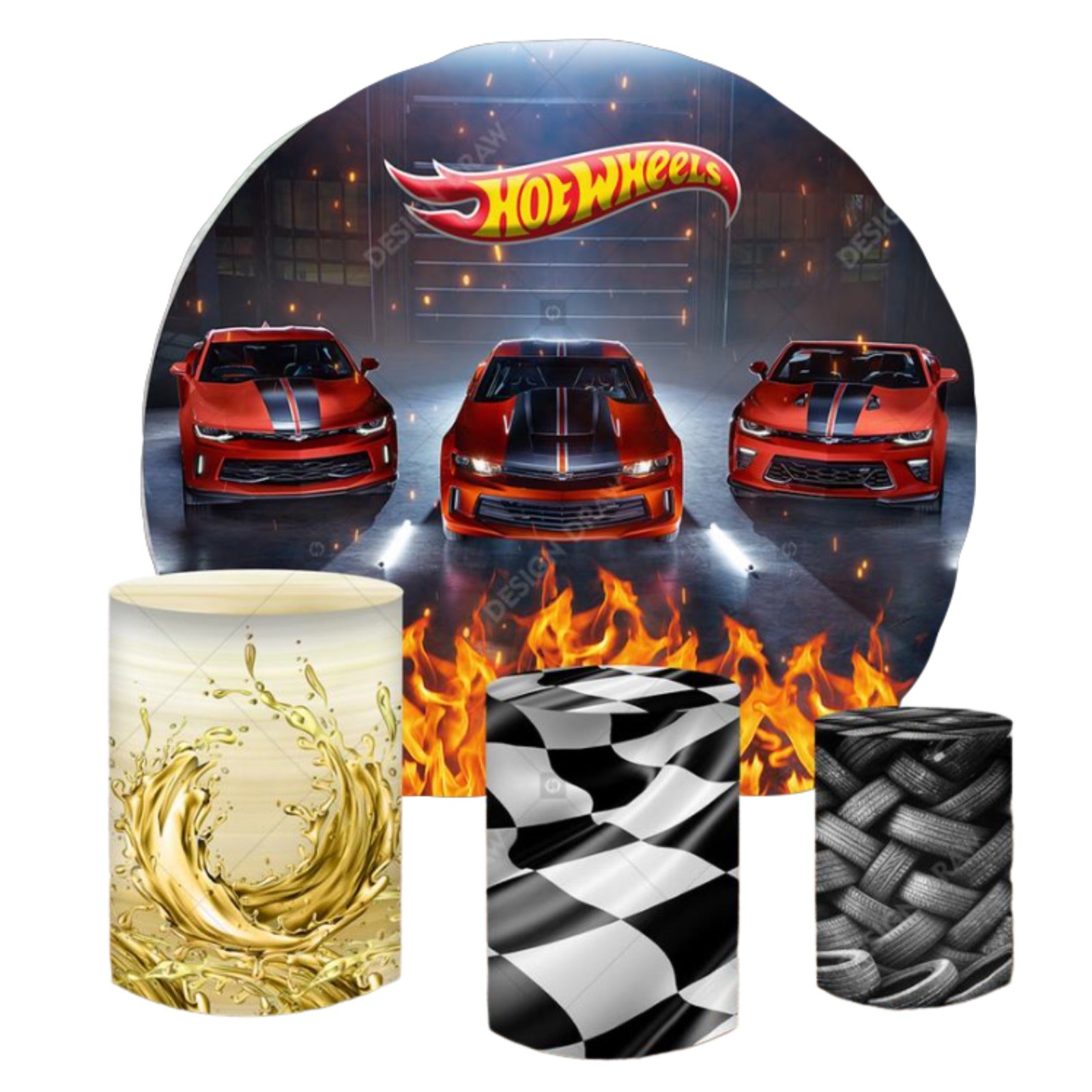 Hot Wheels Backdrop & Pedestal Cover