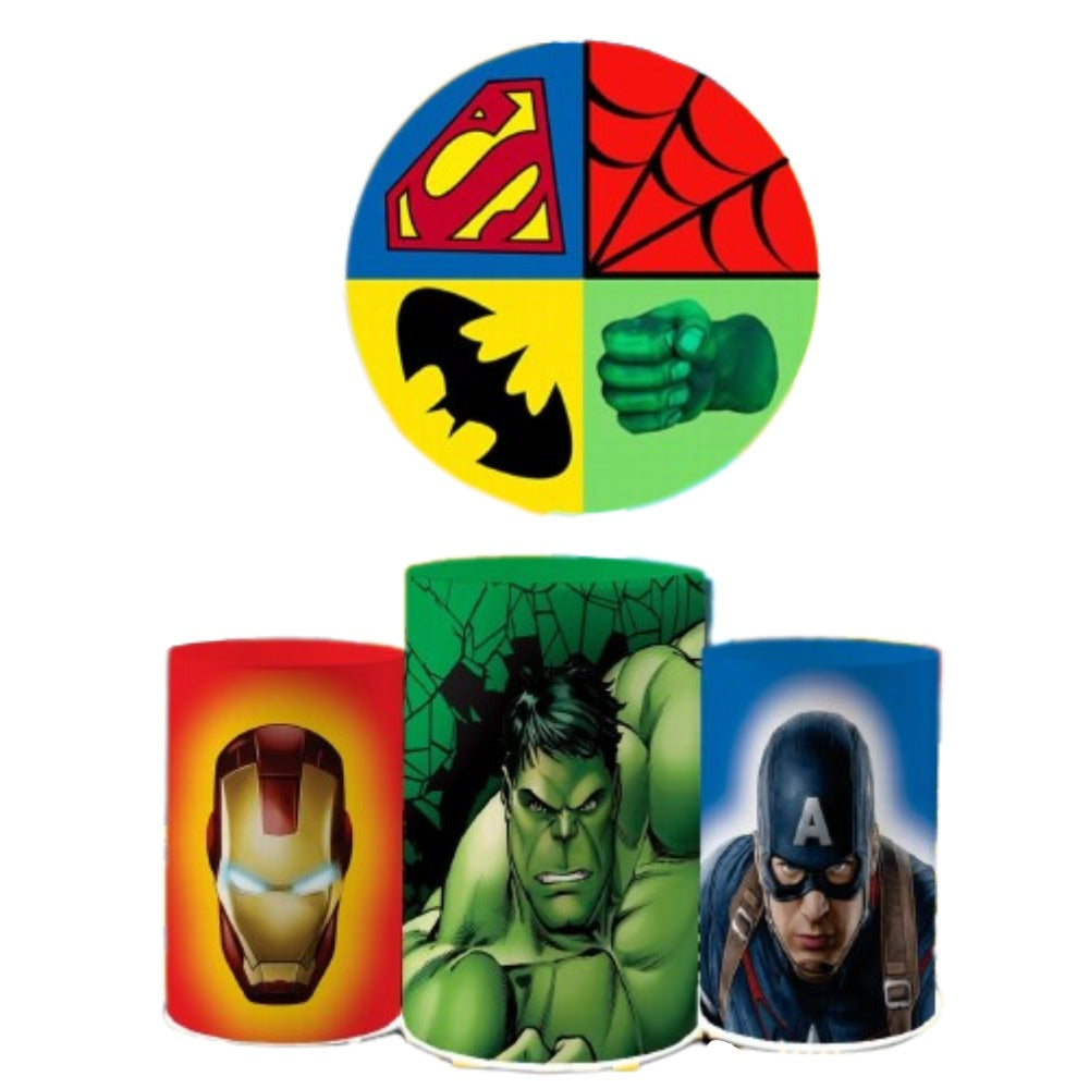 SuperHeroes Backdrop & Pedestal Cover