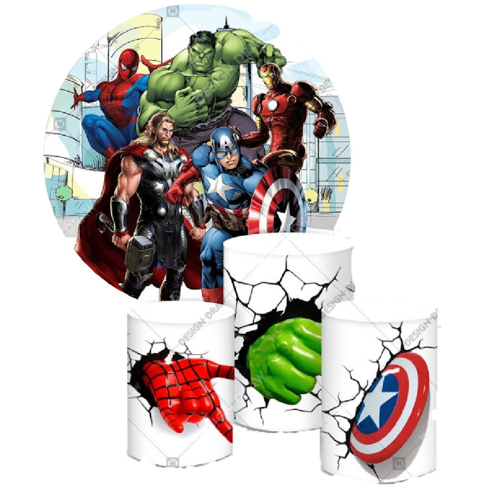 SuperHeroes 2 Backdrop & Pedestal Cover