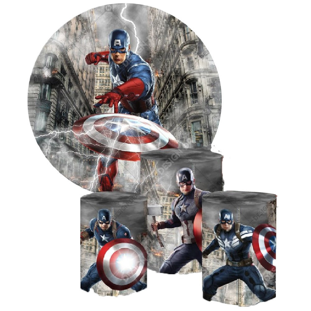 SuperHeroes 3 Backdrop & Pedestal Cover