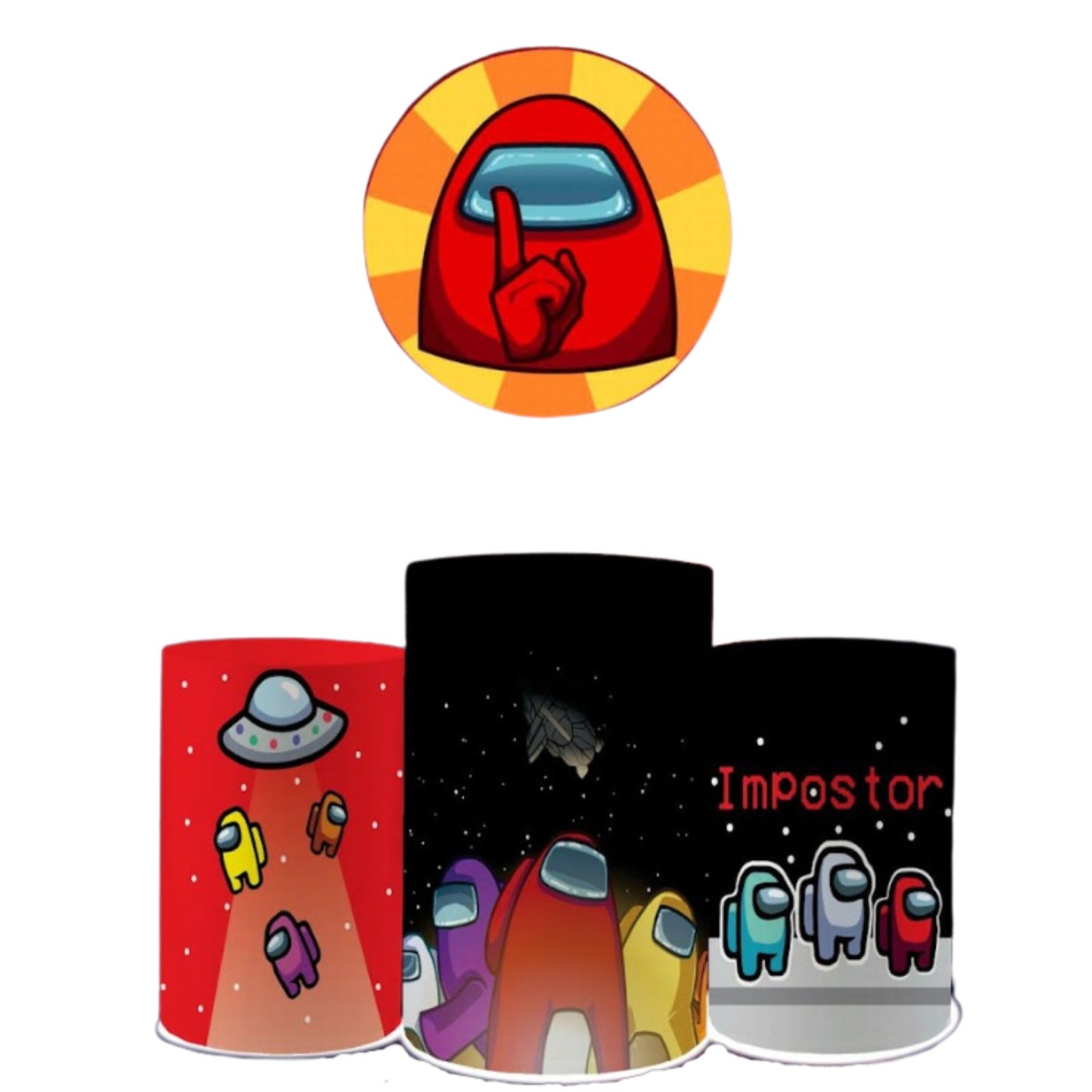 Among Us 3 Backdrop & Pedestal Cover