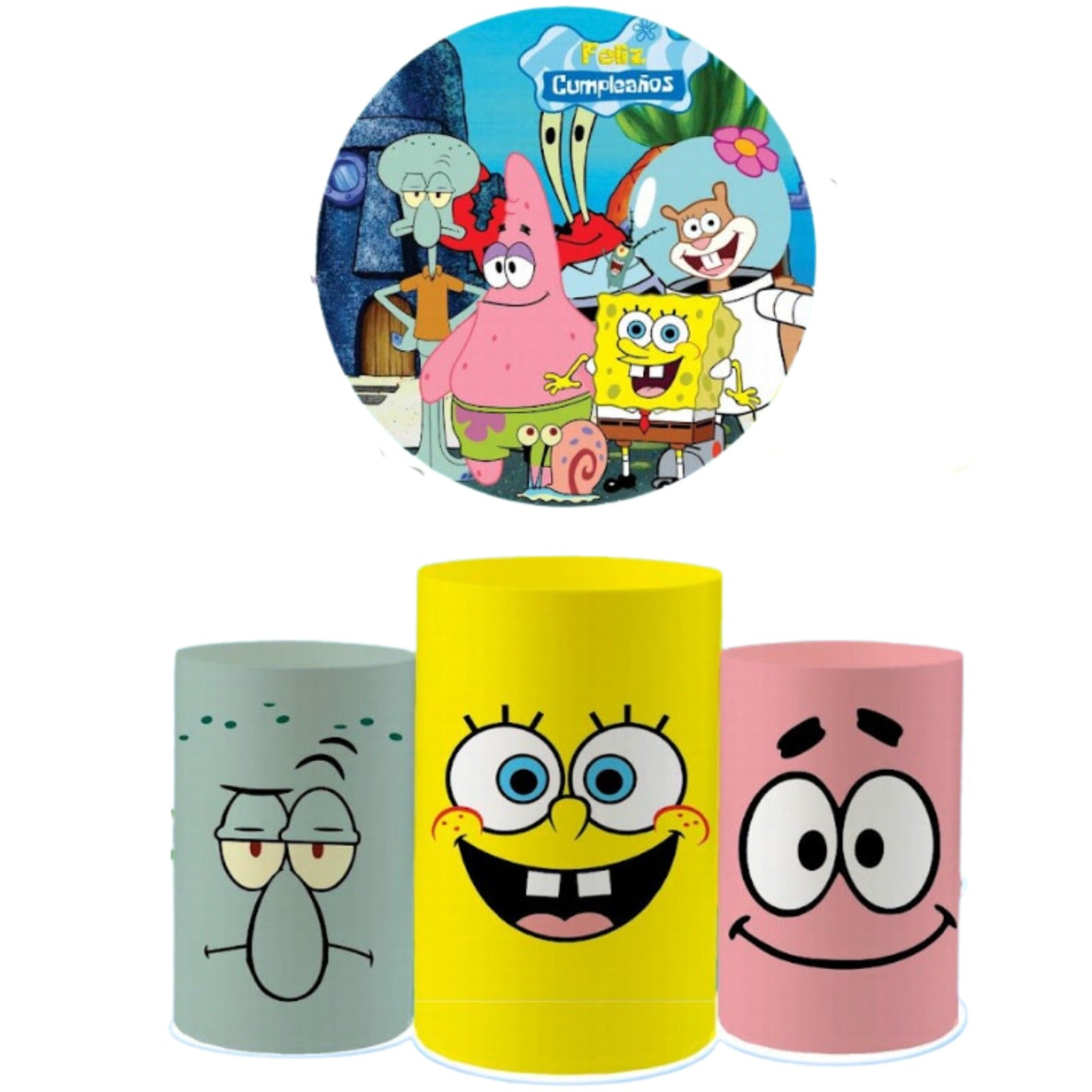 Sponge Square 3 Backdrop & Pedestal Cover