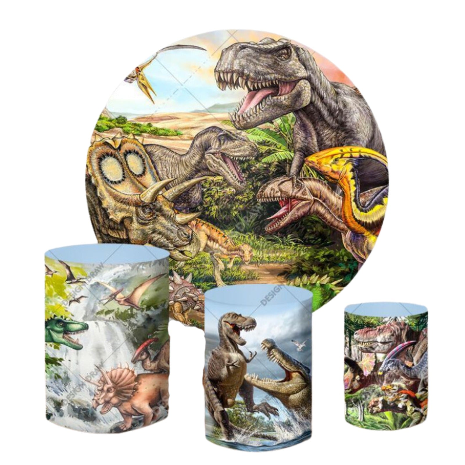 Dinosaurs Backdrop & Pedestal Cover