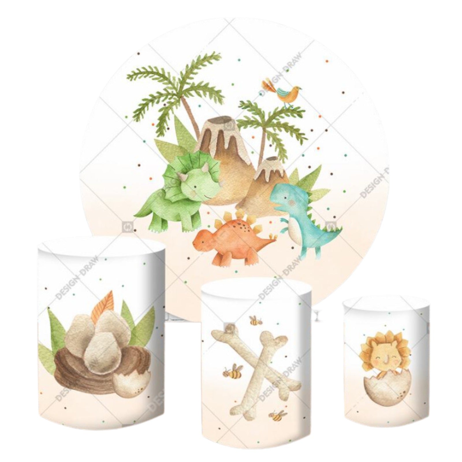 Dinosaurs 2 Backdrop & Pedestal Cover