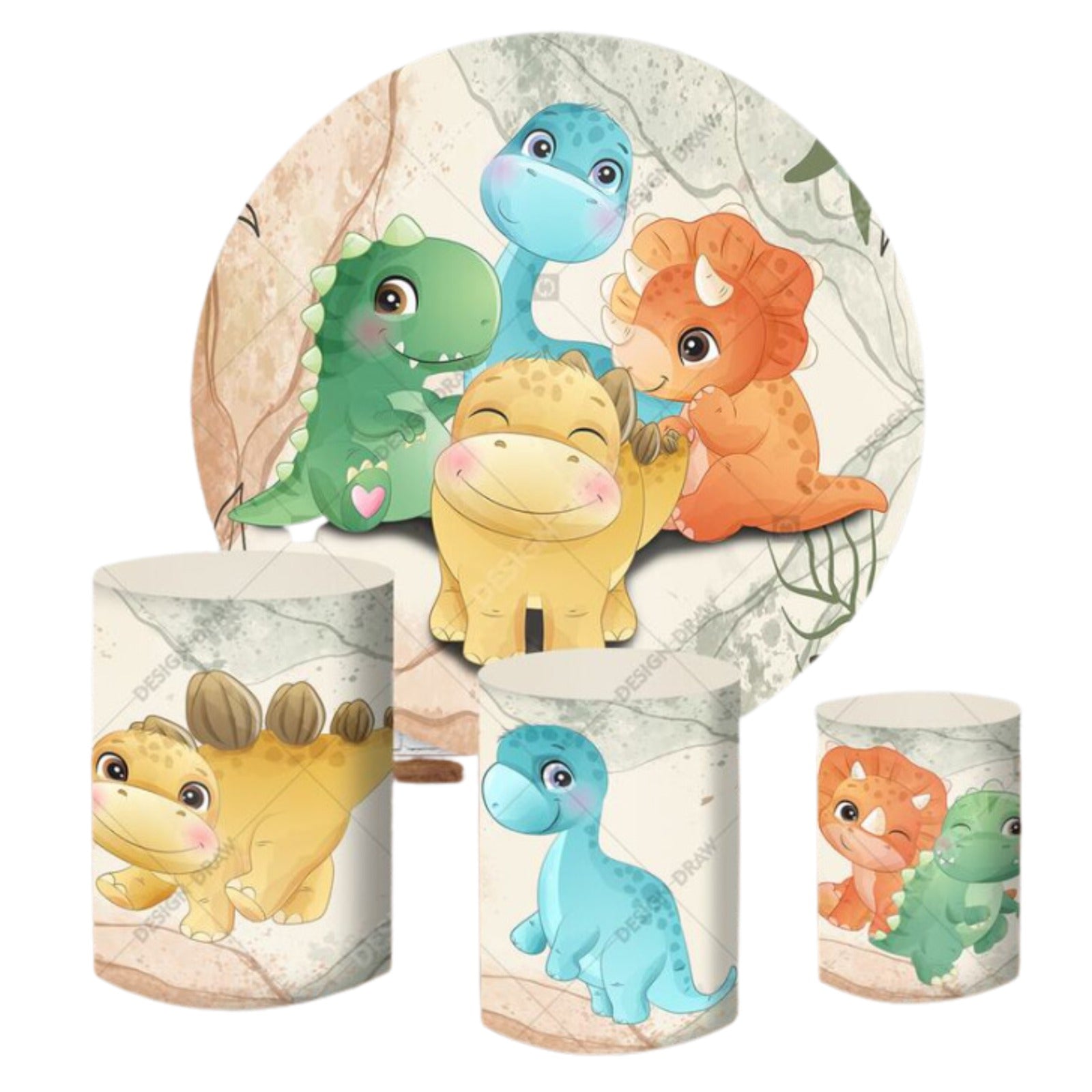 Dinosaurs 3 Backdrop & Pedestal Cover