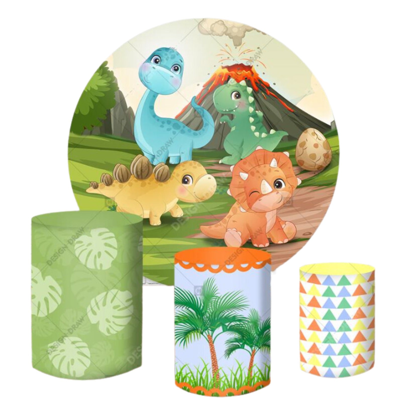 Dinosaurs 4 Backdrop & Pedestal Cover