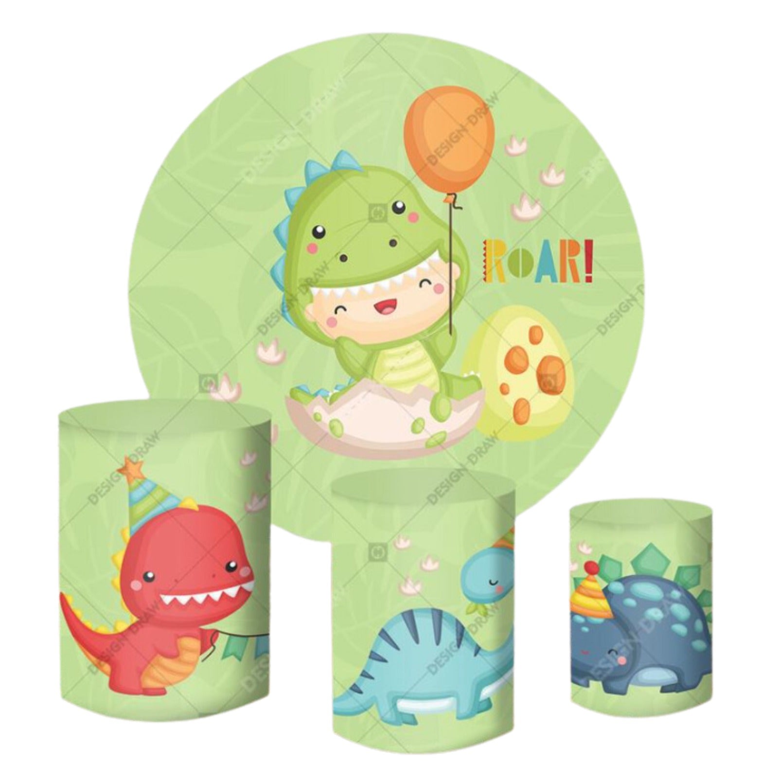 Dinosaurs 8 Backdrop & Pedestal Cover