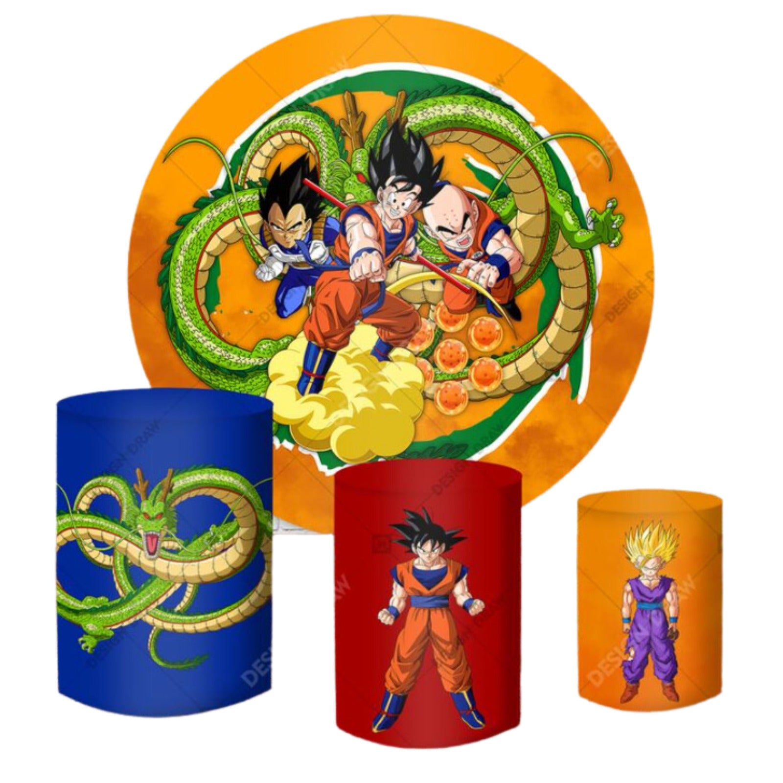 Dragon Anime Superheroe 5 Backdrop & Pedestal Cover