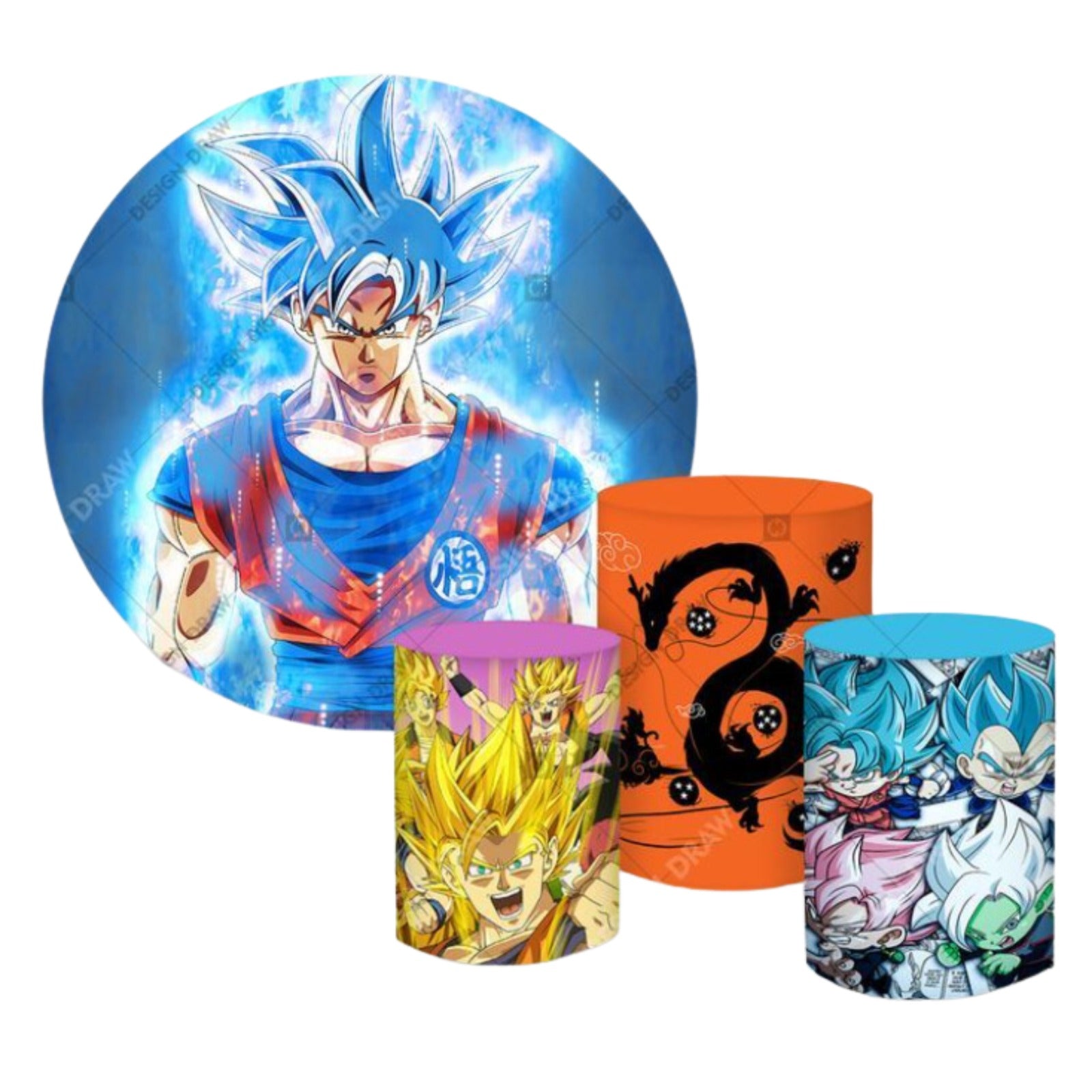 Dragon Anime Superheroe 4 Backdrop & Pedestal Cover