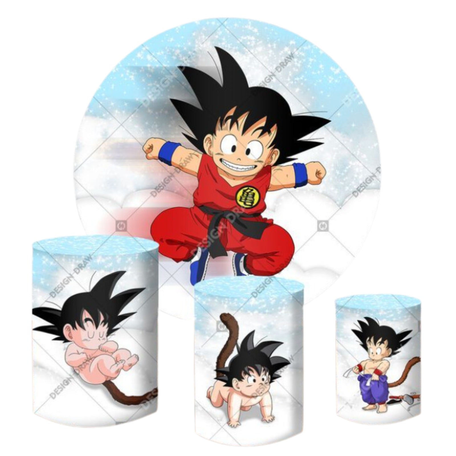 Dragon Anime Superheroe 2 Backdrop & Pedestal Cover