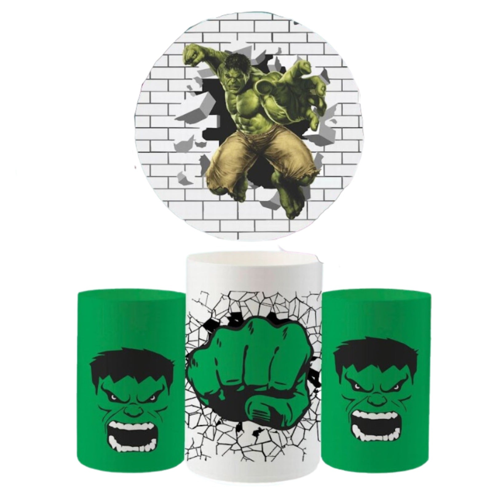 Green SuperHeroe 3 Backdrop & Pedestal Cover