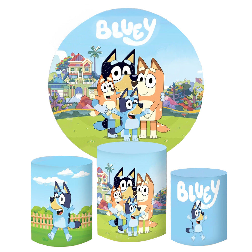 Bluey Backdrop & Pedestal Cover
